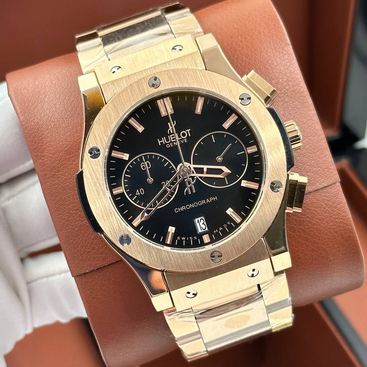 Стальные Мужские часы Hublot Classic Fusion