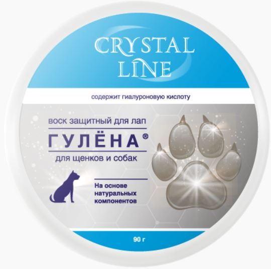 Гулена защитный воск для лап Crystal line 90мл