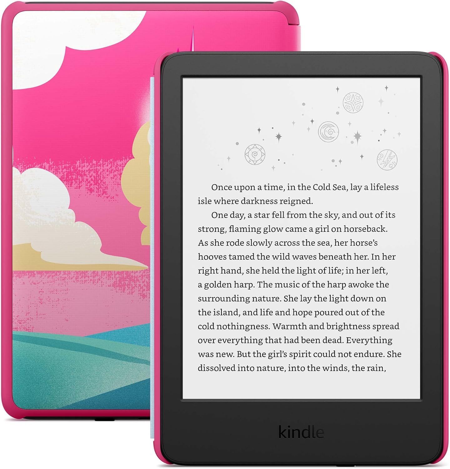 Amazon Kindle 2022 (11th Gen) 16Gb с чехлом Unicorn Valley, Электронная книга Amazon Kindle Kids (11th Gen) 16Gb Unicorn Valley