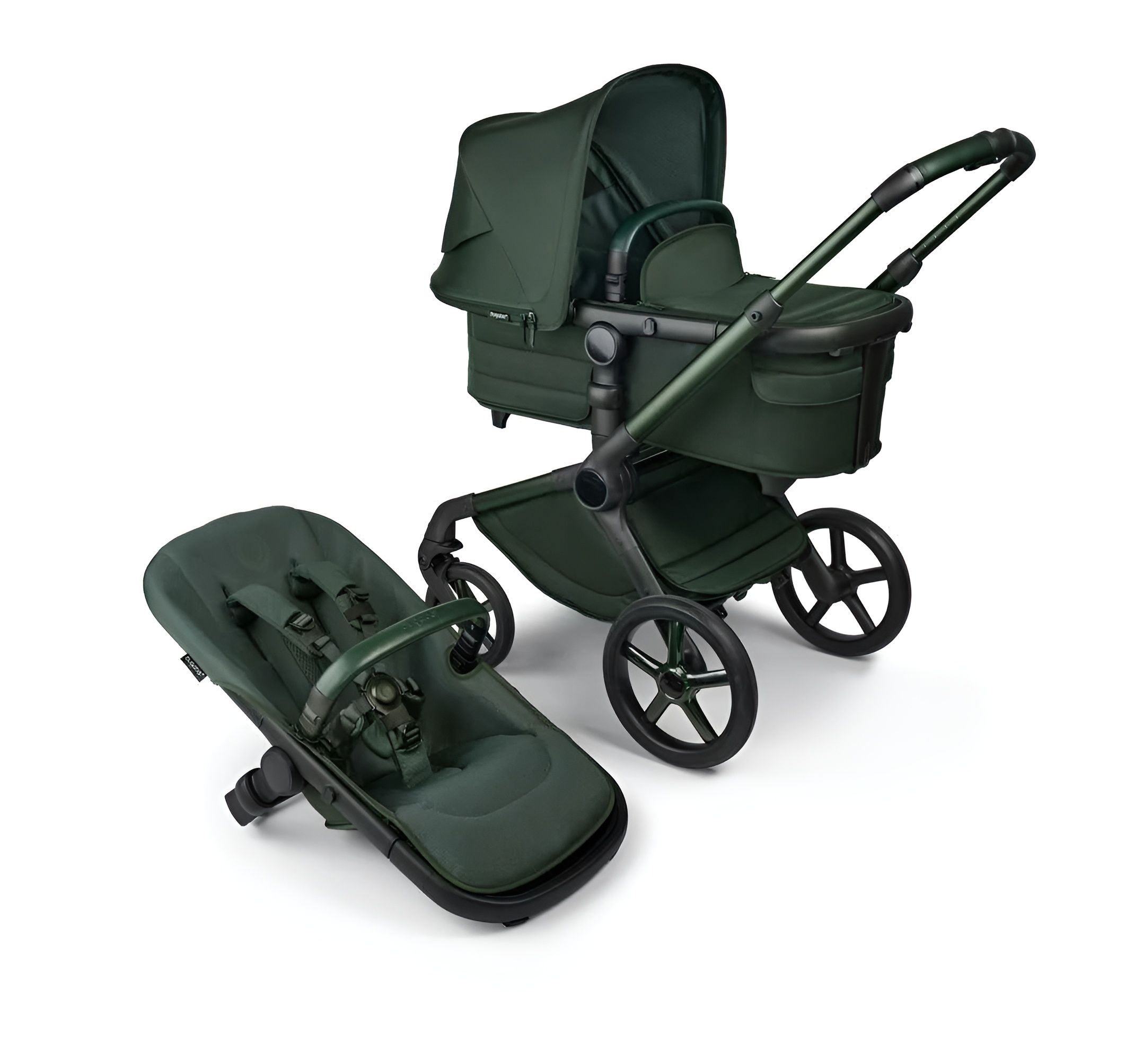 Детская коляска-трансформер 2in1 Bugaboo Fox5 Noir Midnight Green