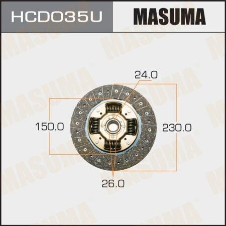 Диск сцепления 230 x 150 x 26 x 24.0 Masuma MASUMA HCD035U