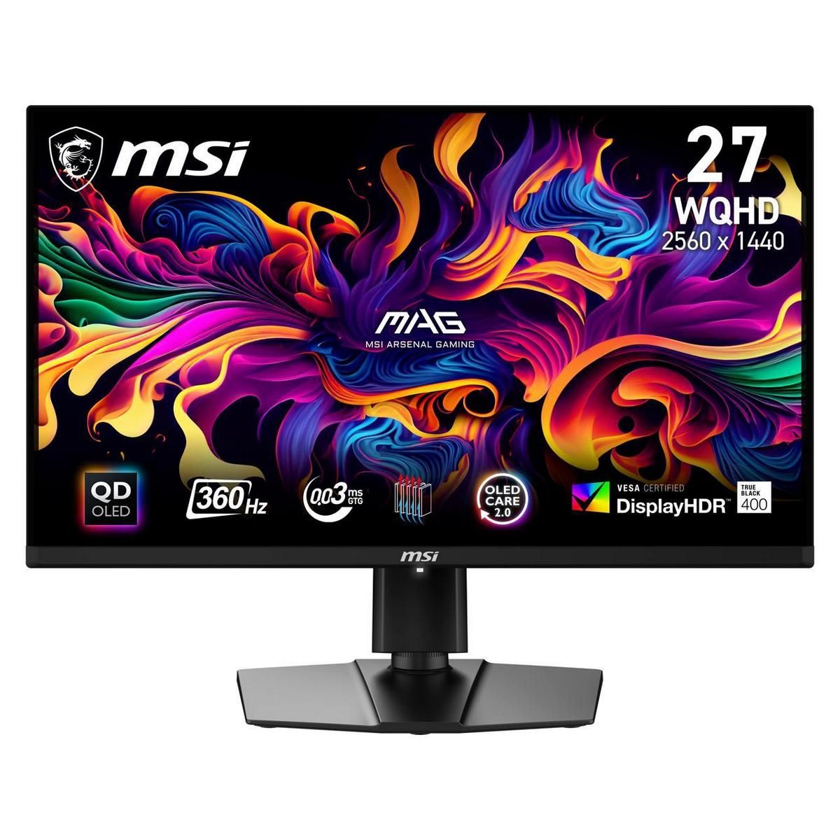 MSI26.5"Монитор271QPX,QDLED,2560x1440,360Гц,черный