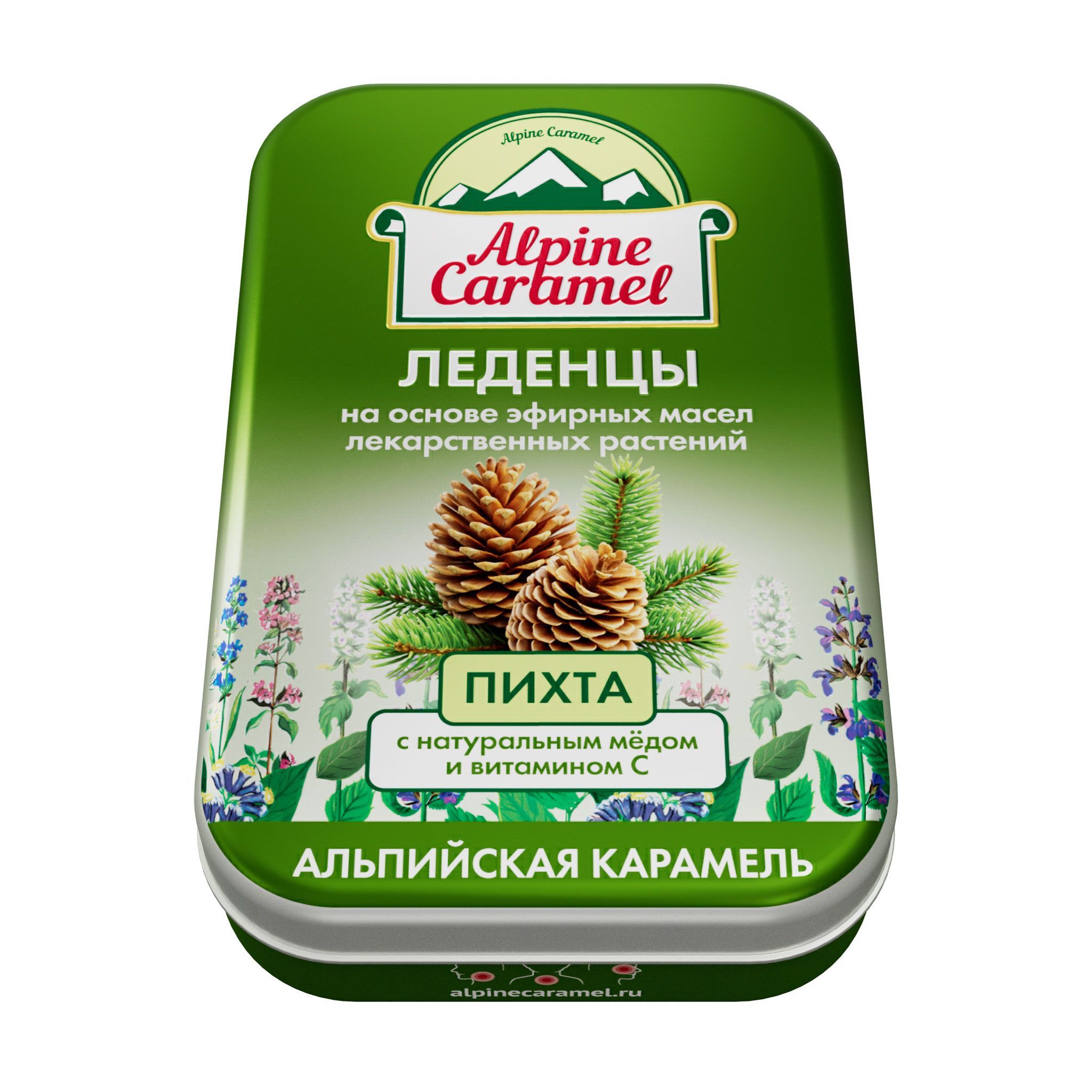 Alpine Caramel Альпийская Карамель Леденцы Пихта с витамином С