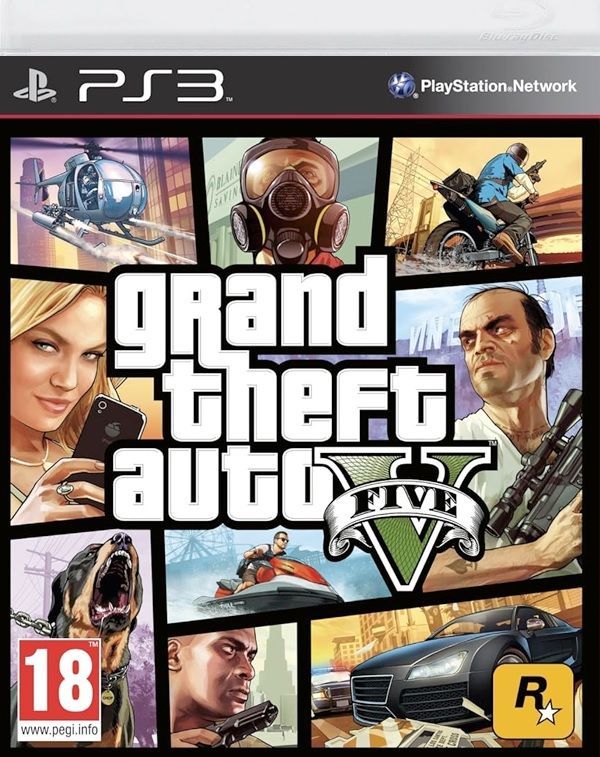 Игра Grand Theft Auto V (GTA 5) (PlayStation 3, Английская версия)