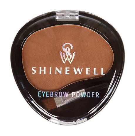 SHINEWELL Тени для бровей одинарные Eyebrow Powder, 4,2 г, 02 коричневый