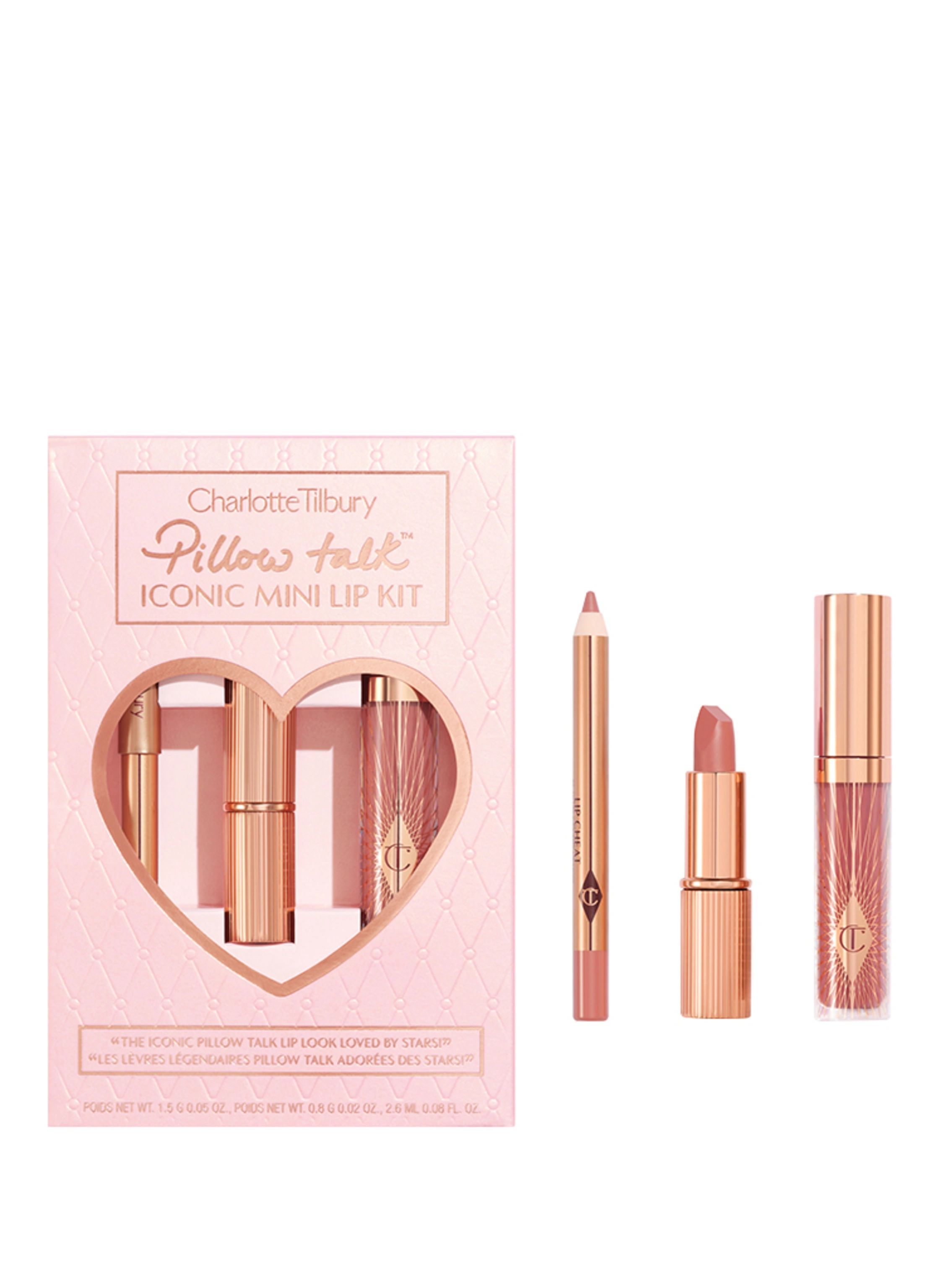 Charlotte Tilbury Набор для макияжа PILLOW TALK ICONIC MINI LIP KIT 3 эл.