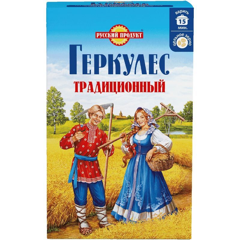 Хлопья овсяные Русский Продукт Геркулес традиционный, 500г