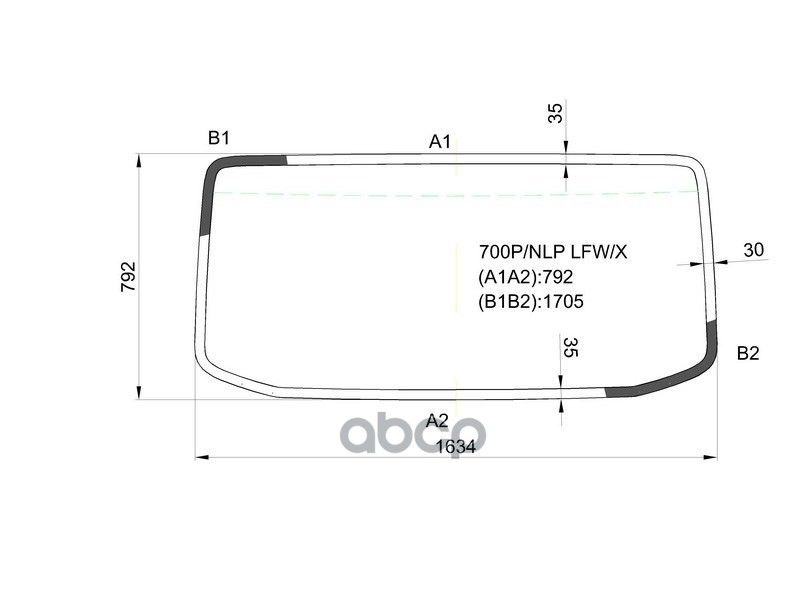 XYG Стекло лобовое (Сборка Россия ЕВРО 4) Isuzu ELF NMR 12- / ELF NPR NQR 06-12