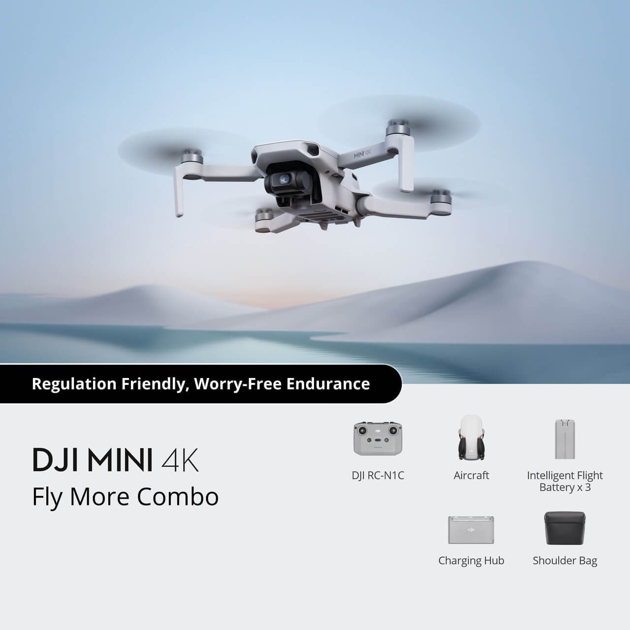 Квадрокоптер DJI Mini 4K Fly More Combo с комплектом аксессуаров