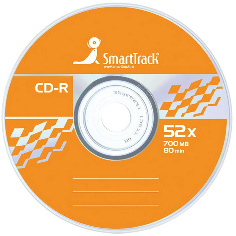 cd-r диски 700Mb Smart Track 52x Cake Box (50шт)