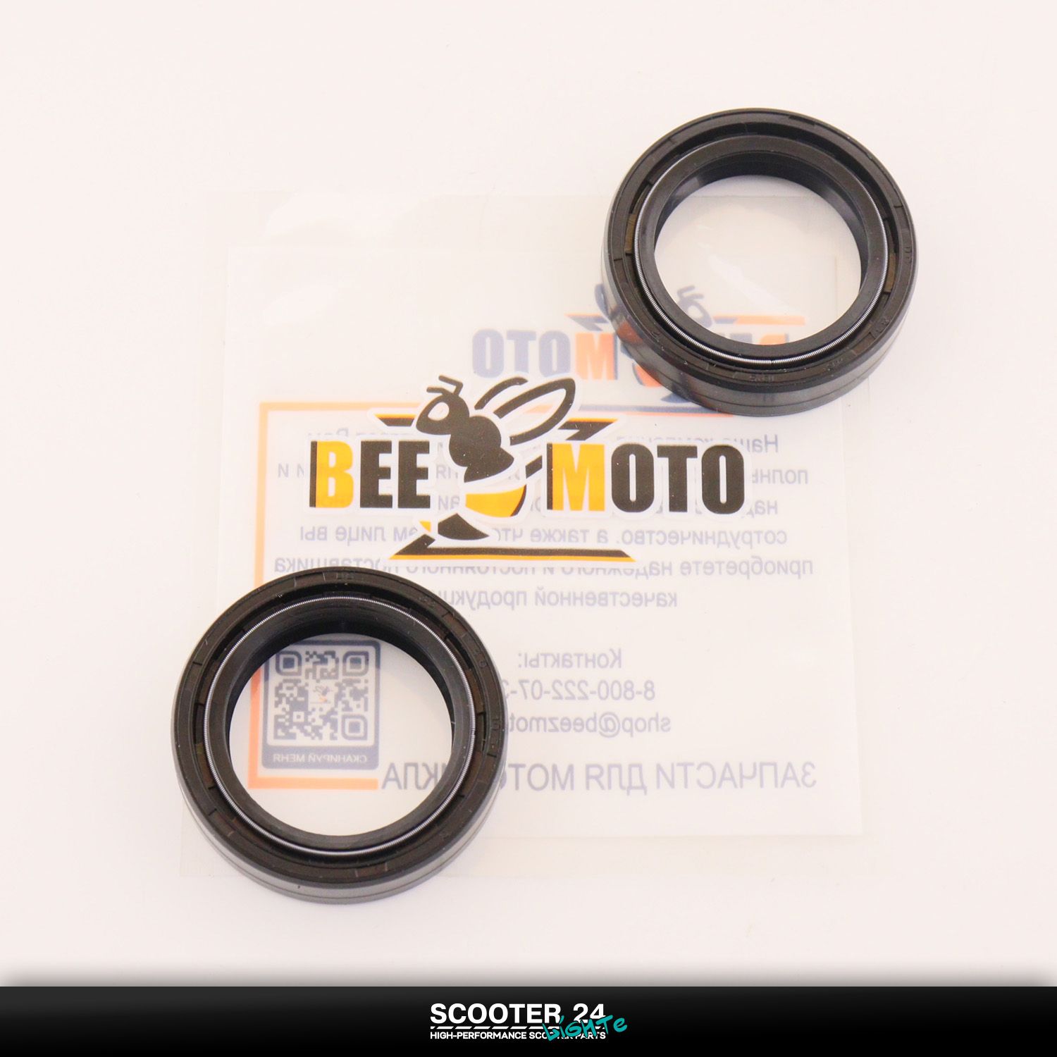 Сальники передней вилки на питбайк TTR125 (33*46*10.8 x 2шт) для мотоцикла Ирбис ТТР комплект