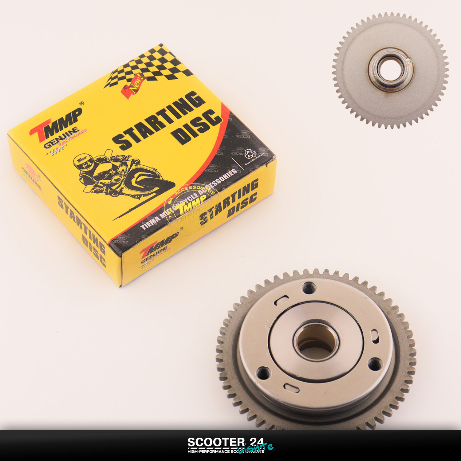 Маховик на мопед (обгонная муфта) 4T CB/CG 125/150 (74mm) "TMMP" 157FMI 163FML 165FMM