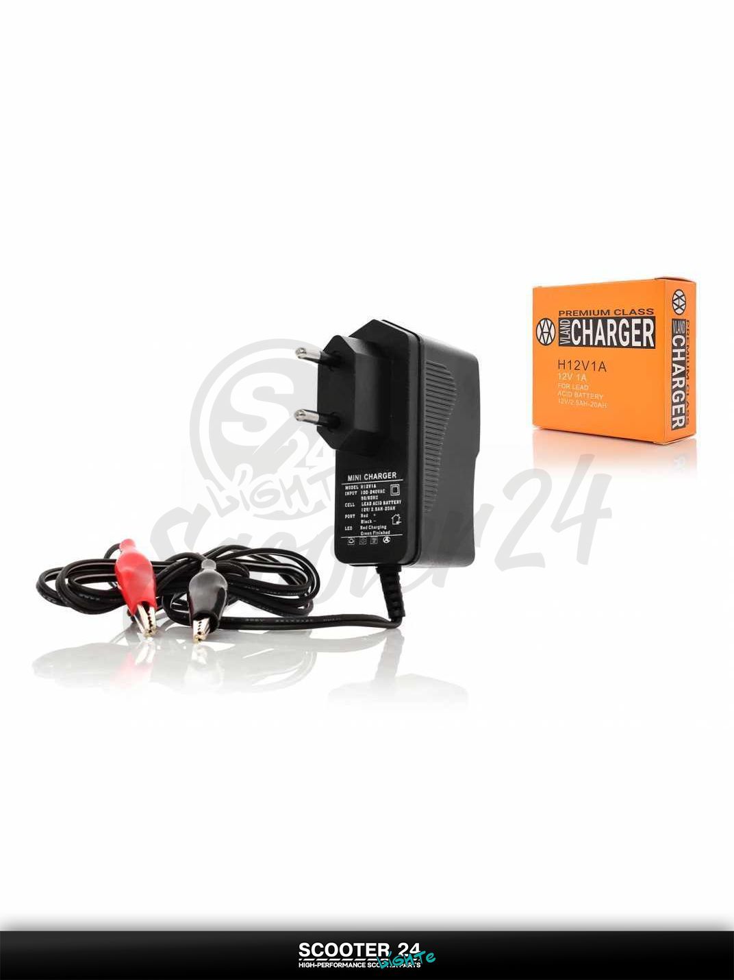 Зарядное устройство АКБ для мотоциклов / скутеров и питбайков 12V 2.5/20Ah "VLAND"