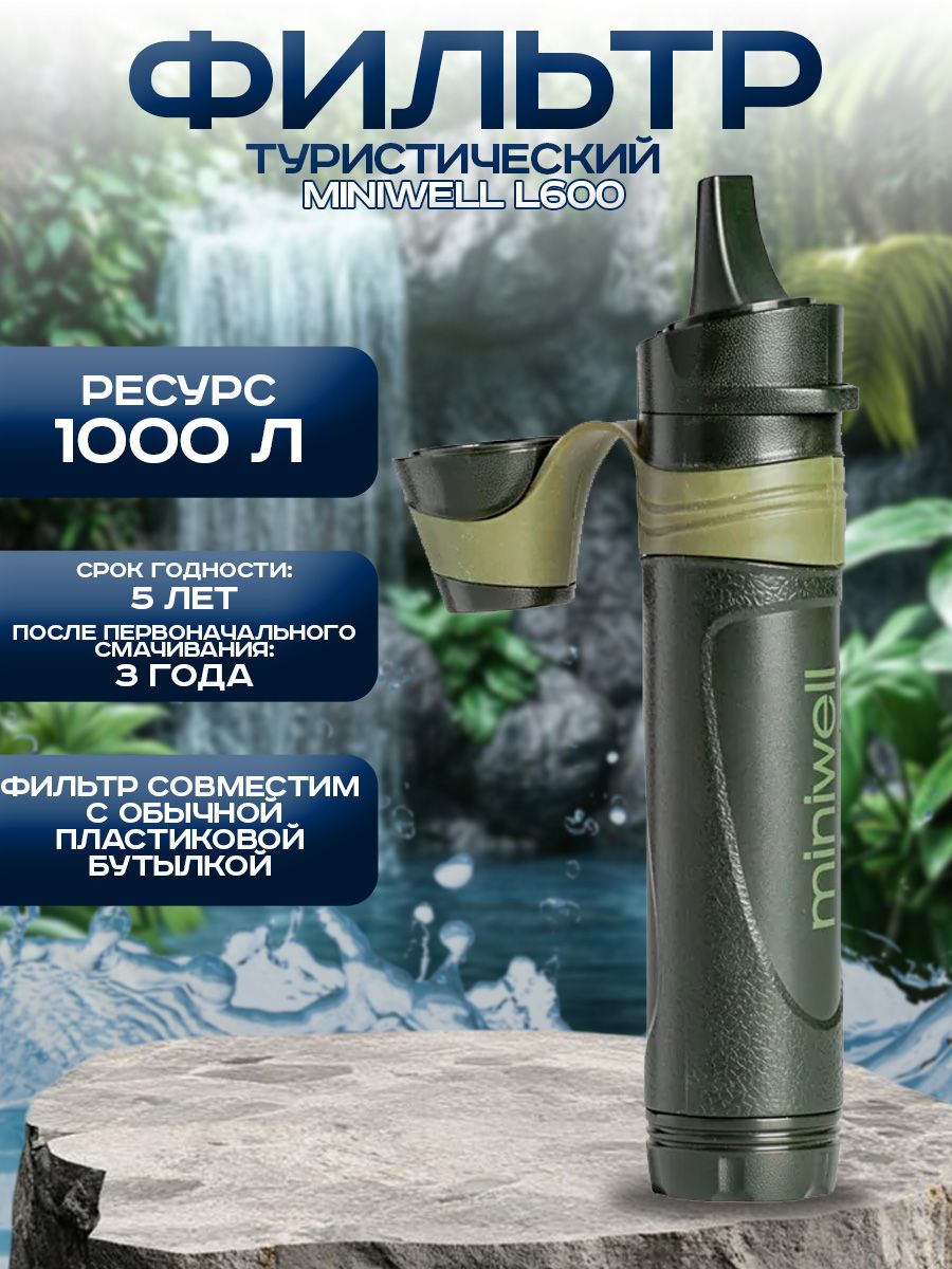 Туристическаяфильтр-трубочкадляводыMINIWELLL600//SurvivorFilterStraw