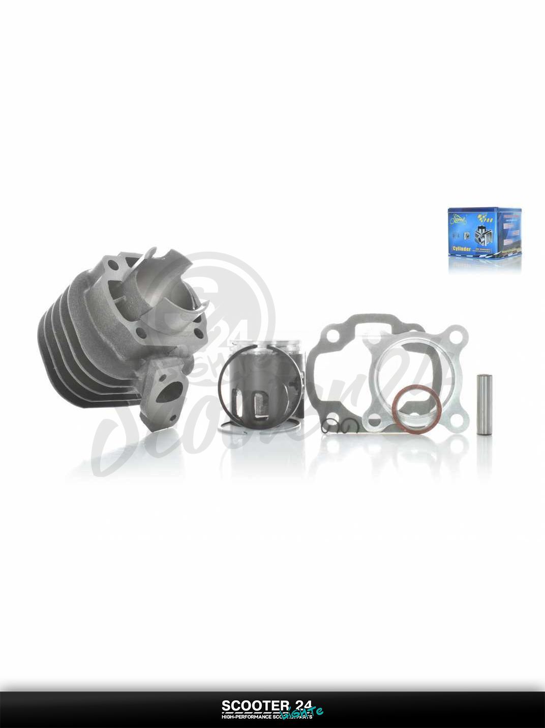 Поршневая группа (ЦПГ) на скутер Yamaha JOG 3KJ / 5BM тюнинг D44 тефлон / Ямаха Джог