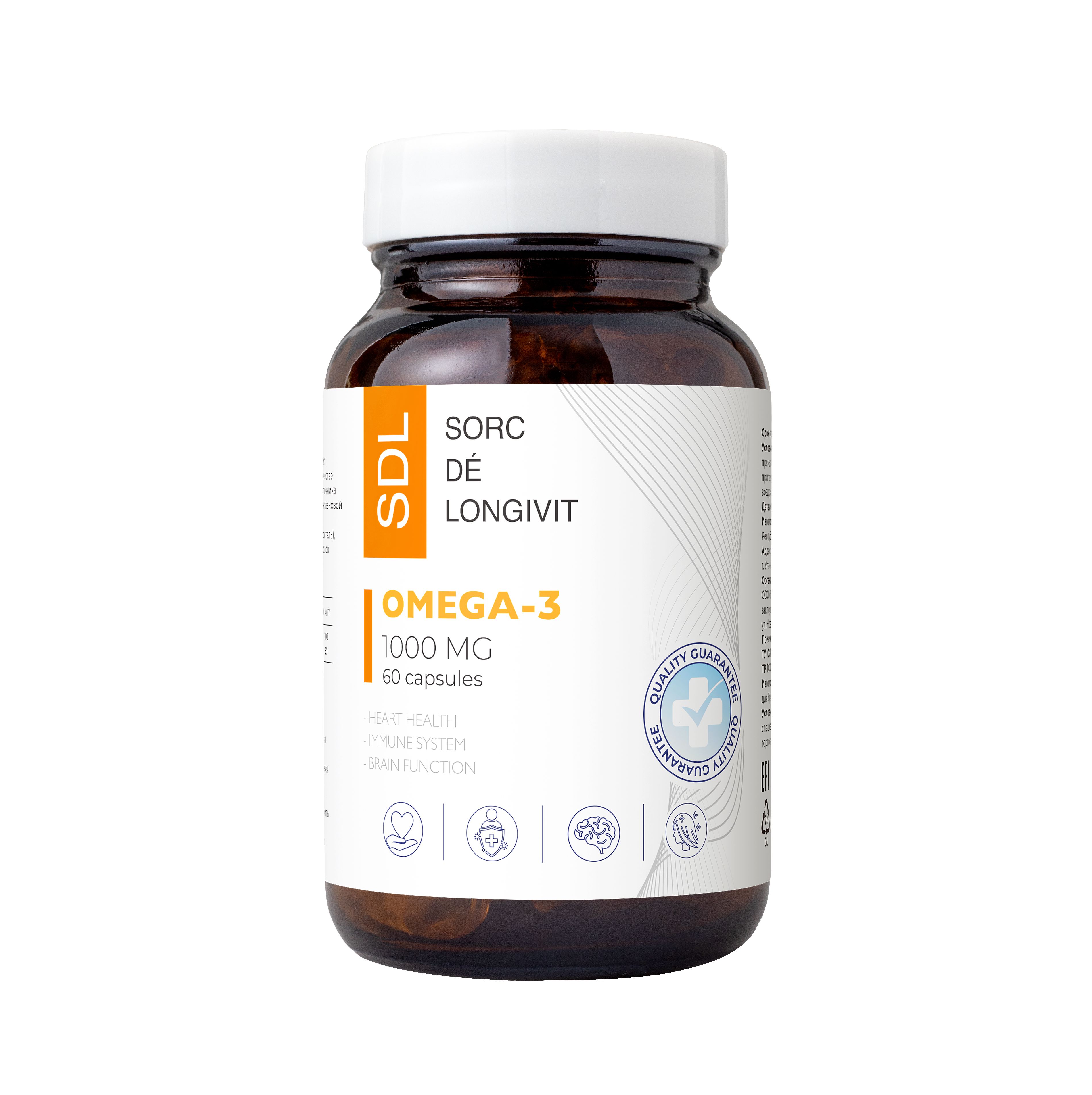 Омега 3 1000мг (Омега-3) Omega 3 Рыбный жир SDL / СДЛ (Рыбий жир в кап(图1)