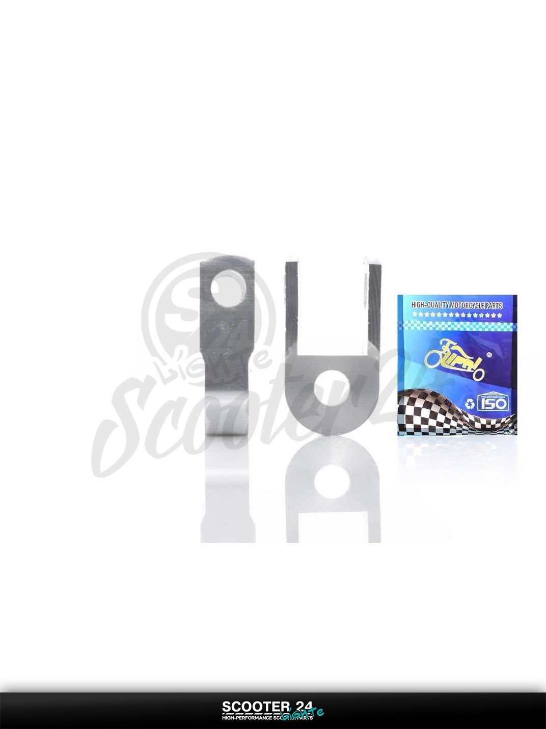 Удлинители амортизаторов 25 мм пара d10 хром "LIPAI" на мотоцикл мопед и скутер / эндуро / питбайк