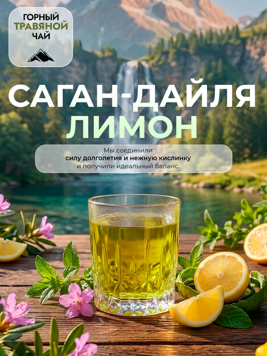 Горный чай травяной Саган-дайля и лимон