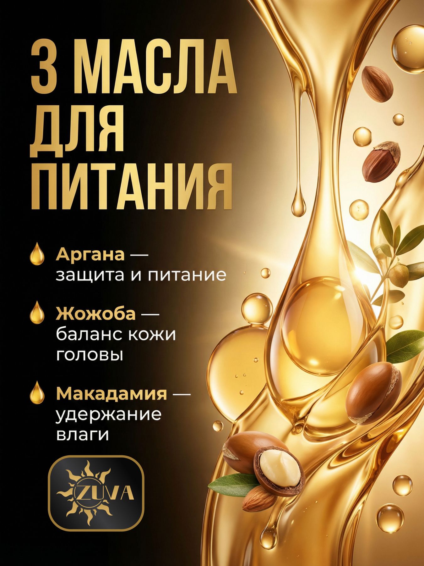 Шампунь для всех типов волос питательный