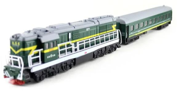 Модель локомотива с вагоном свет звук 1:72 модель поезда инерционная ...