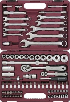 Набор инструмента 1/4", 1/2"DR, 82 пр. 12гр. "Thorvik" UTS0082/12 ...