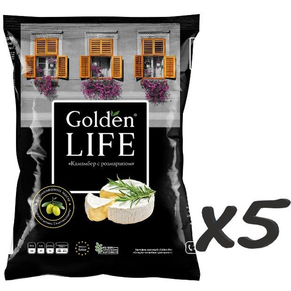 Чипсы "Golden Life" Камамбер с розмарином 5шт. - купить с доставкой по ...