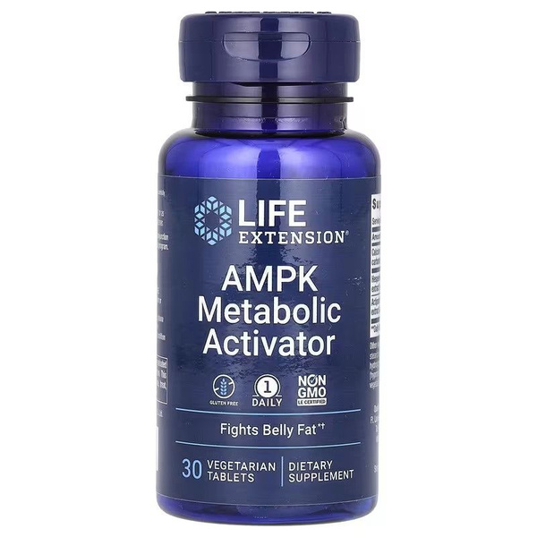 Активатор метаболизма AMPK, 30 вегетарианских таблеток, Life Extension ...