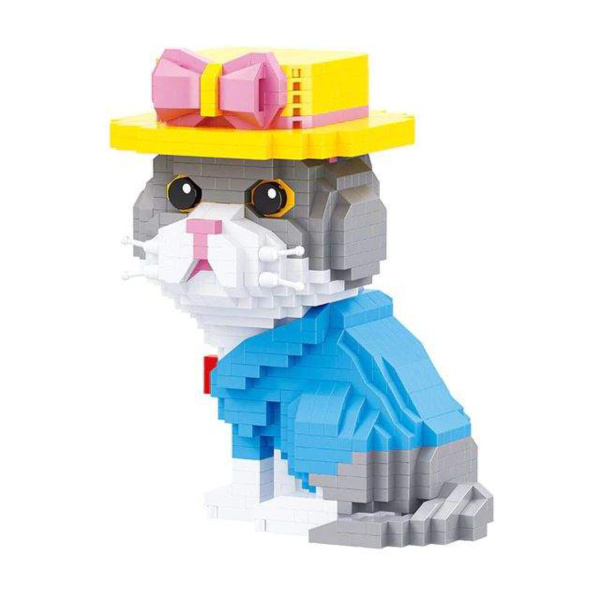 Конструктор Balody 3D из миниблоков Кошечка Модница, 832 элементов ...