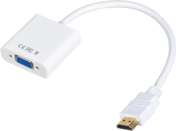 Переходник адаптер HDMI (M) - VGA (F) конвертер для монитора ...