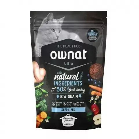 Ownat Adult Sterilized Ultra Сухой корм для стерилизованных кошек, с ...