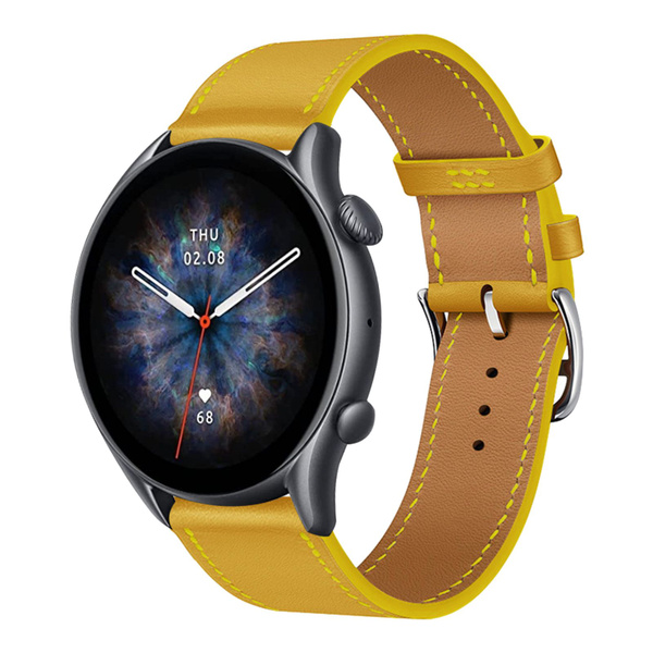 Кожаный ремешок для часов Amazfit GTR 4/ GTR 3/ GTR3 Pro , на ...