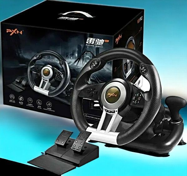 Игровой руль PXN V3 Pro Гоночный симулятор вождения с педалями ...