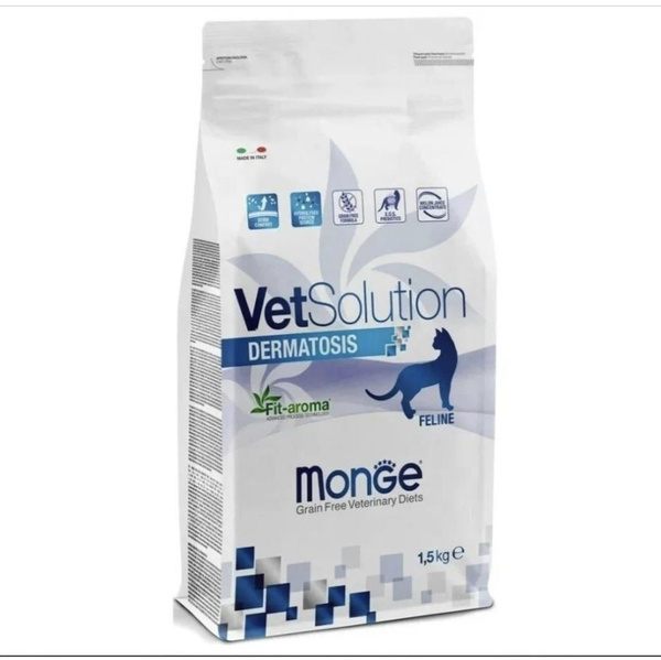 Monge Vetsolution cat dermatosis-Ветеринарная диета для кошек c ...