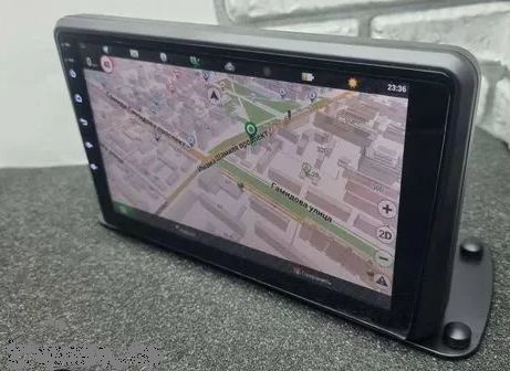 Универсальная магнитола андроид (10 дюймов) с рамкой на панель СВЕРХУ ...