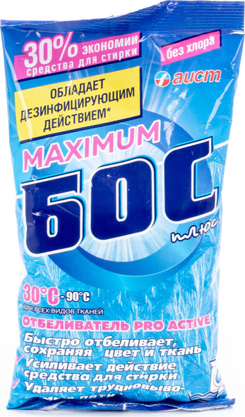 Отбеливатель Бос Аист Плюс Maximum порошок для всех видов тканей, с ...