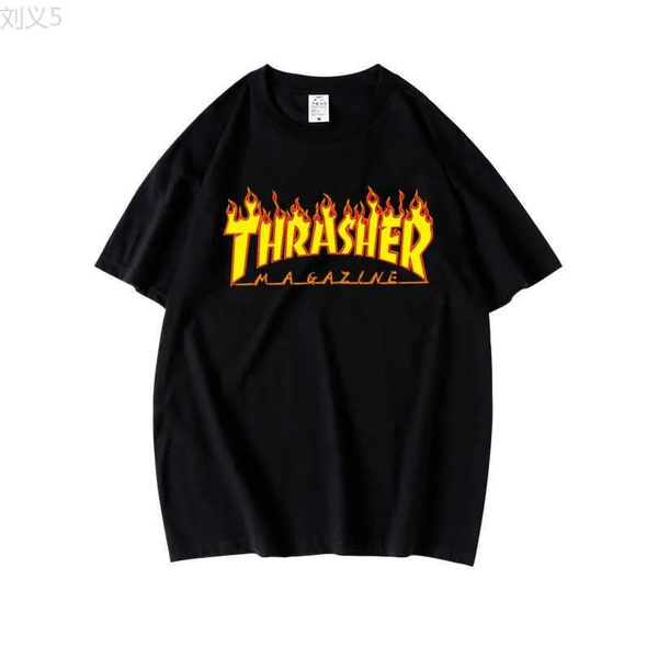 Футболка THRASHER, размер 46, цвет глубокий черный, Хлопок - купить по ...