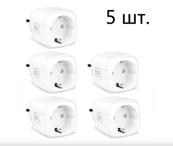 Умная розетка для Яндекс Алиса Туя WiFi 16А таймер белого цвета с ...