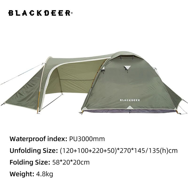 Трехместная палатка для кемпинга Blackdeer Expedition - купить с ...