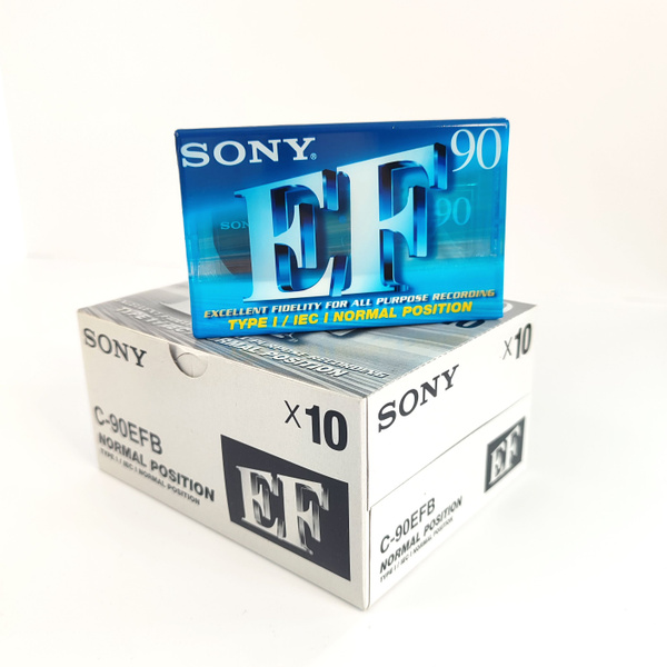 Характеристики Аудиокассета Блок аудиокассет Sony EF 90 (10 штук) C ...