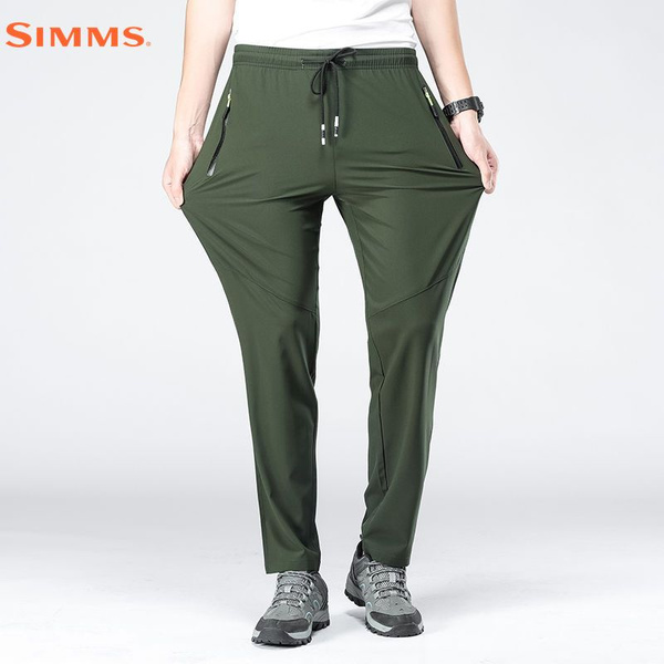 Брюки рыболовные Simms, размер 41, 42 (5XL), Демисезон, цвет зеленая ...