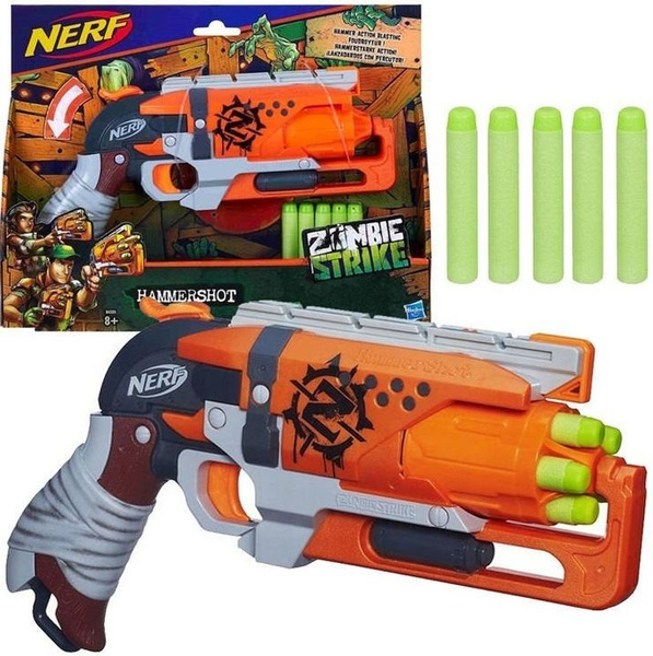Pistolas Nerf Nerf Zombie Strike Hammershot Pistola De Dardos - Main Image