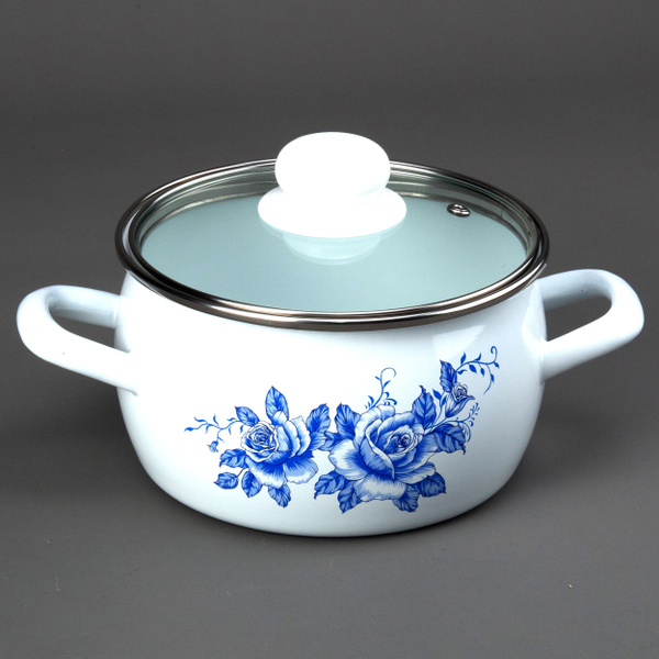 Кастрюля Лысьвенский завод эмалированной посуды, Эмалированная сталь, 2 ...