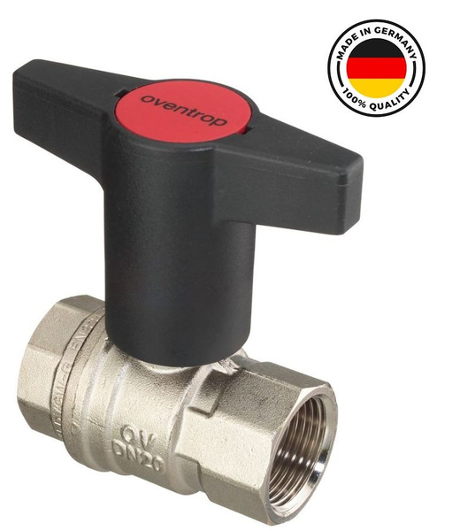 Кран шаровый полнопроходной 3/4" ВР/ВР Oventrop Optibal 1077106 ...