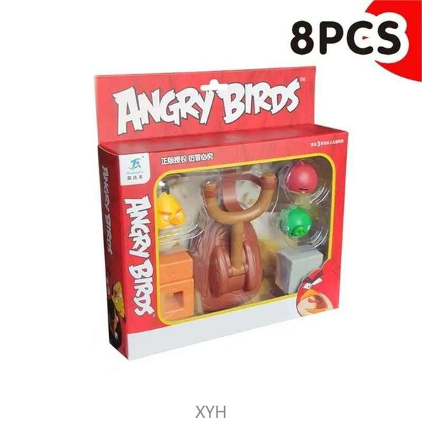 Набор Angry Birds детские строительные блоки рогатка катапульта игрушка ...