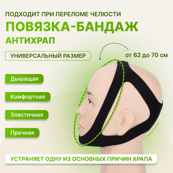Повязка фиксатор для челюсти Антихрап (Антихрап) - купить с доставкой ...