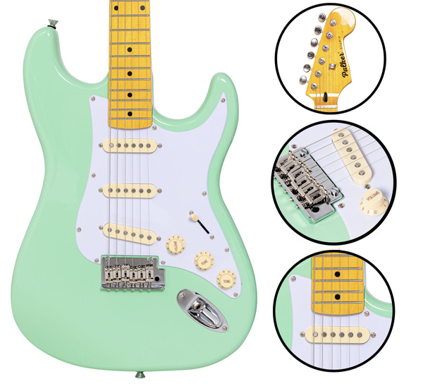 Электрогитара стратокастер Palker Studio светло-зеленая - купить с ...