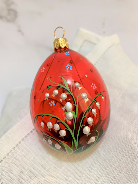 Пасхальное яйцо стеклянное "Ландыши" Ариель - купить по выгодной цене в ...
