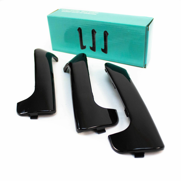 Накладки на ручки дверей 3 шт ( Черный лак глянец ) Гранта, Гранта FL ...