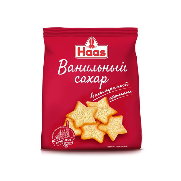 Haas Ванильный сахар, 200 г - купить с доставкой по выгодным ценам в ...