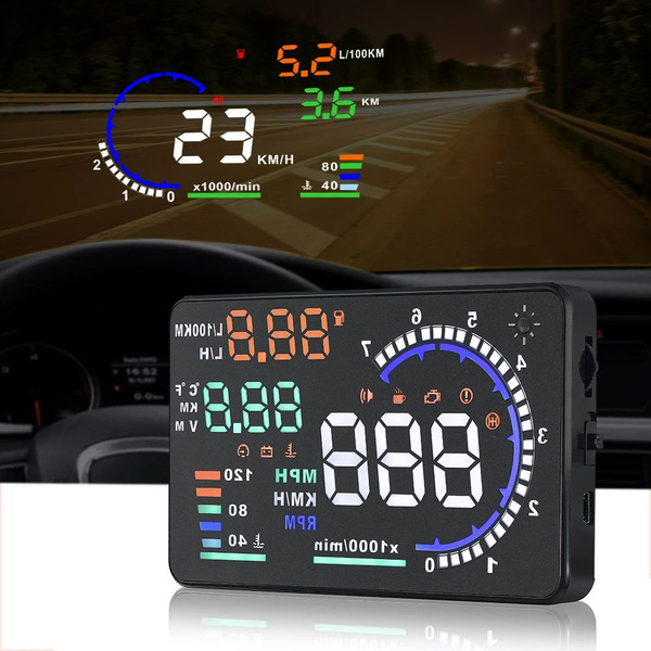 Характеристики OBD2 HUD A8 Проектор скорости на лобовом стекле для ...